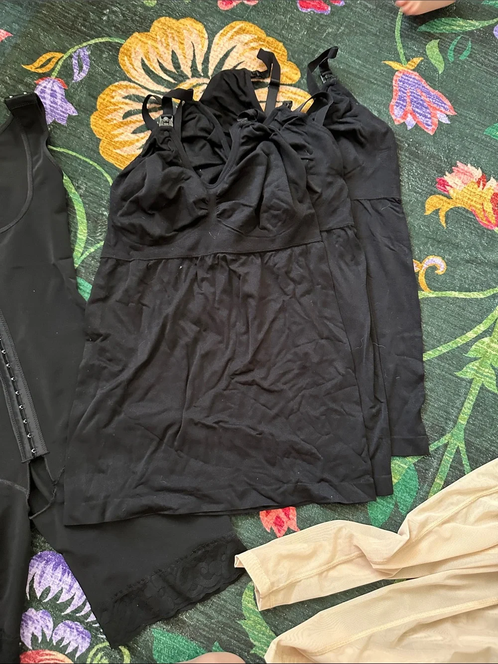 Nursing bras, tanks and postpartum shape wear